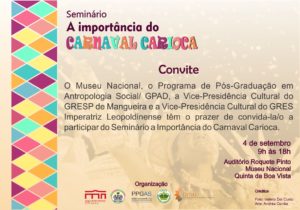 Seminário A Importância do Carnaval Carioca